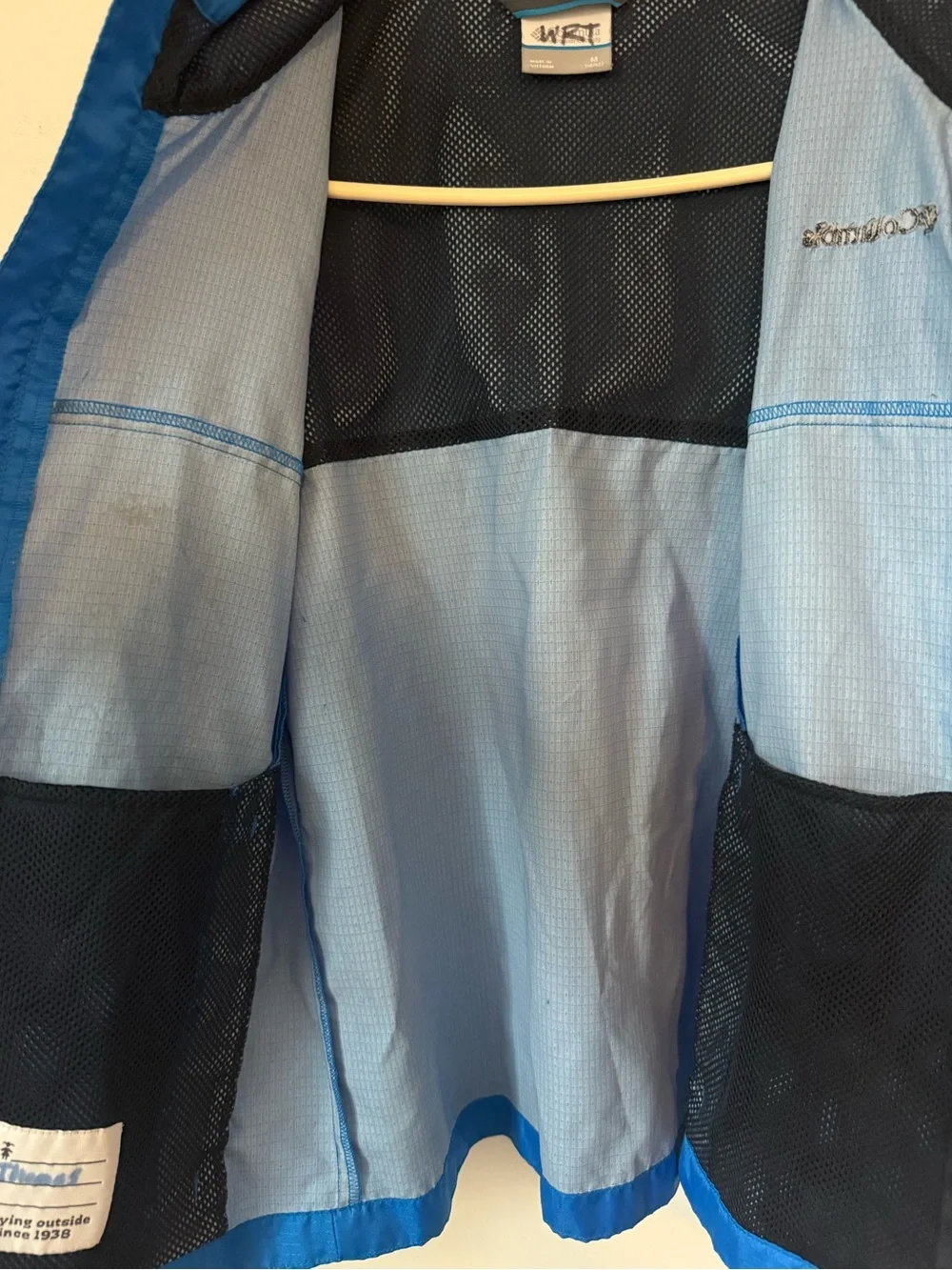 Columbia Boys Omni-Shield Windbreaker Light Jacket Blue Size Youth M 10-12